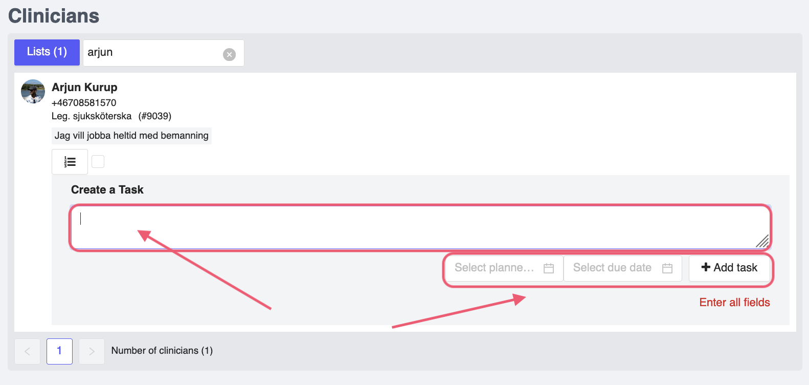 Activity Board Add Details Task