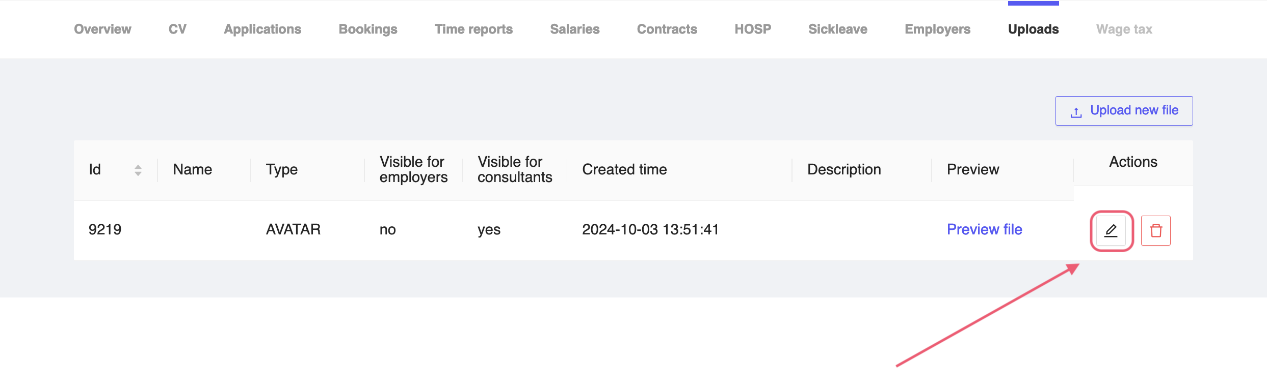Consultant Edit Document