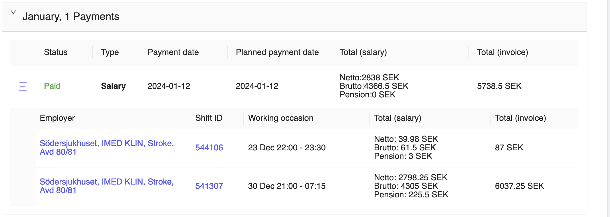 Consultant Salaries Paid Details