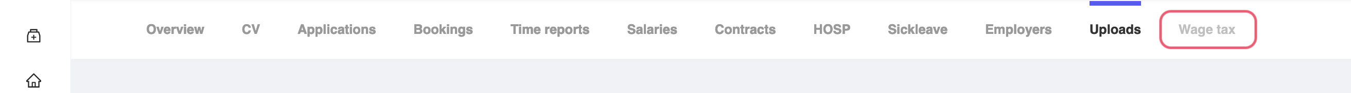 Consultant Wage Tax Tab