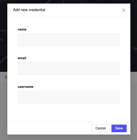 Add employer change credentials