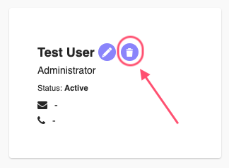 Delete employer contact person