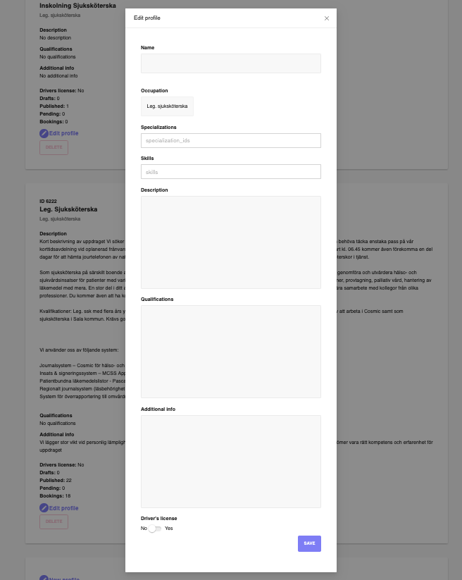 Employer Profiles Add Profile