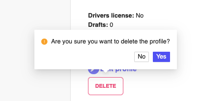 Employer Profiles Delete Profile